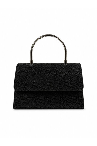 Silvans bag Kadın Abiye Çanta Simli Şık El Çantası Zincir Askılı Davet Çantası