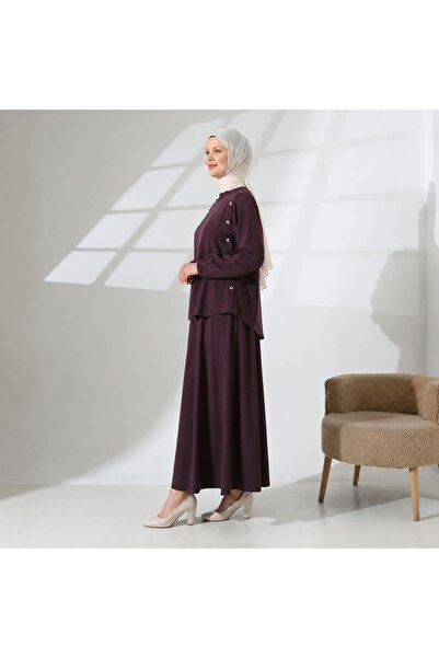 NATURAMED CLEMENCE DÜĞME DETAYLI ETEKLİ TAKIM BENETTİ KUMAŞ