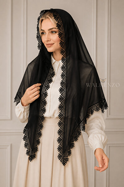 Walkenzo Needlework Like Handicraft Mevlüt Coverlet |   Dowry Prayer Hijab Sh...