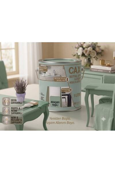 caxcolors CAX Ahşap Ve Mobilya Boyası 1 Litre - Masa, Sehpa, Mutfak Dolabı Ve...
