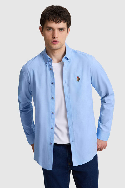 U.S. Polo Assn. Cedcolor026Y Blue Men's Shirt Pu-8887