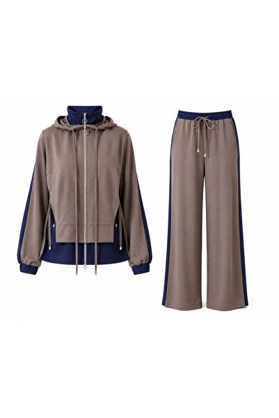Lavanta Tekstil Design Collar Detailed Double Suit Set