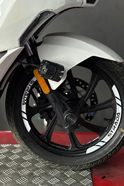 Banxtre 8-Piece Wheel Rim Strip Sticker Set for Mondial Strada Scooter (2 Rim...