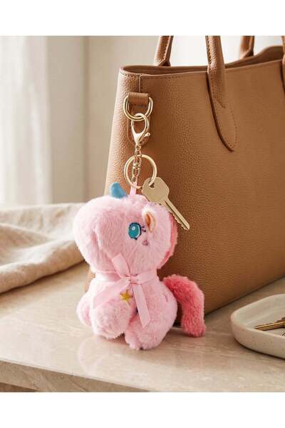 REDTAG Women Pink Unicorn Bag Charm