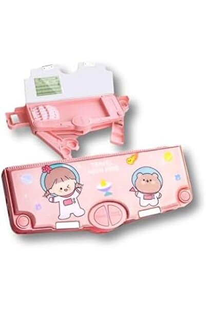GENERAL Multi-Use Pencil Case Pencil Box with Two Sections for Students' Supp...