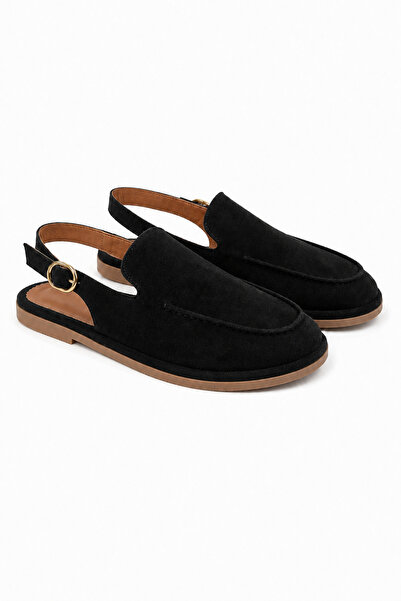 a ayak&kabım official Sorelia Women's Genuine Suede Leather Buckle Closed Toe...