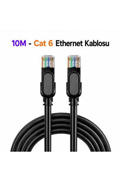 Dexmon كابل إيثرنت Cat 6 UTP بطول 10 متر، كابل شبكة إنترنت للكمبيوتر RJ45، 26...