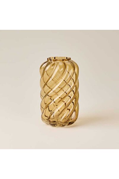 Evidea Deco Knitted Vase - Amber - 21X12 cm
