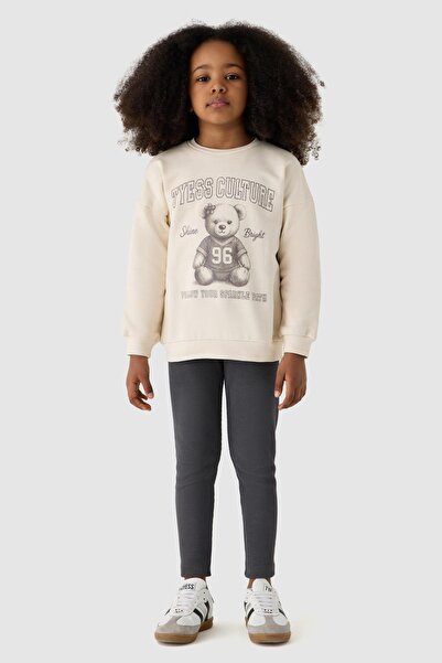 Tyess Kız Çocuk Renkli Tayt Takım