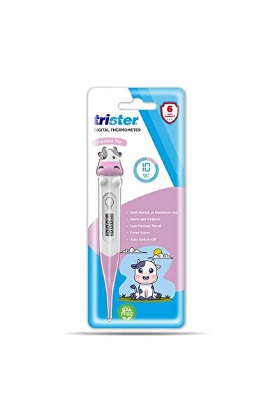 trister Cow Design Digital Clinical Thermometer (TS-202TDC) – Flexible Tip, 1...