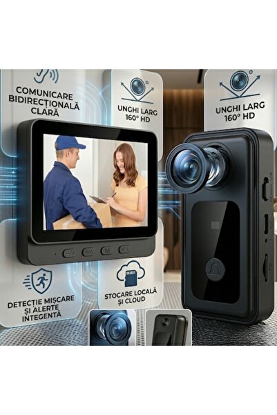 Infiniteea ™️ Wireless Doorbell with Outdoor Monitor, HD Camera and 4.3" Scre...