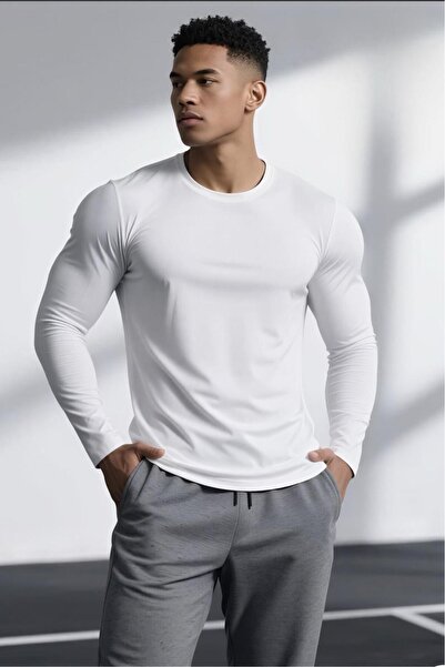 Oksit Ark Men's Lycra Slim Fit Long Sleeve Sports and Casual T-Shirt