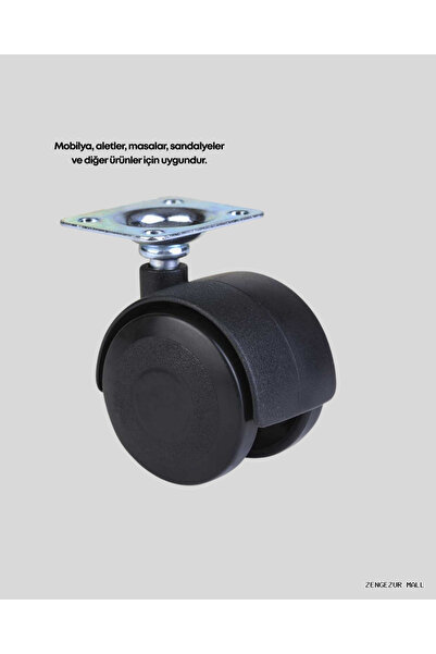 ZERO LAND Zengezur 4 cm Non-Locking Furniture Leg Single Easy Rotating Table ...