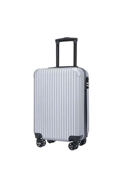 OEM Troler de călătorie, model Easy Trip, 50x34x24 cm, roți 360°, culoare argintie