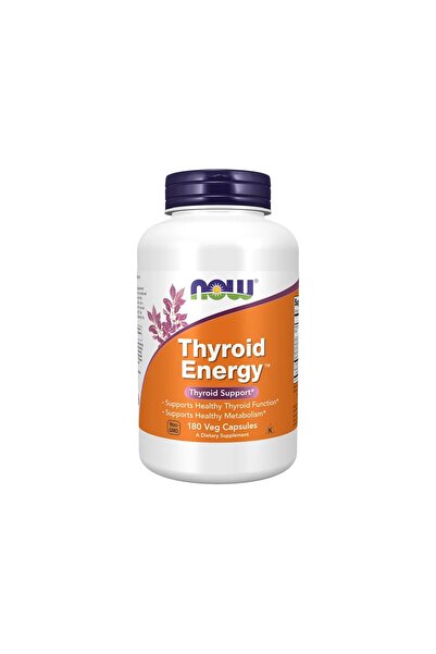 Now Foods Energie tiroidiană 180 Veg Capsule