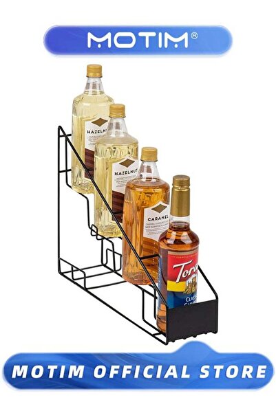MOTIM Coffee Syrup Station Coffee Bar Accessories Kitchen Countertop Organize...