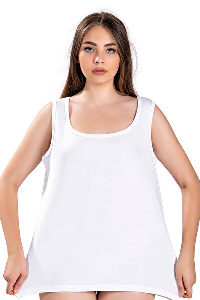 Jiber Women's Battal Wide Straps 100% Cotton Tank Top 2 Pieces
