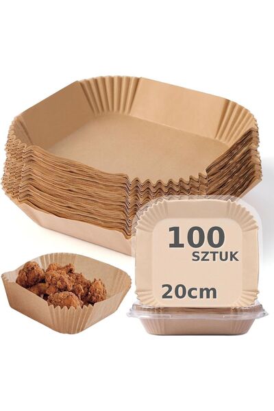 Koanni Hârtie de copt pentru friteuză cu aer cald, set de 100 bucăți, inserți...