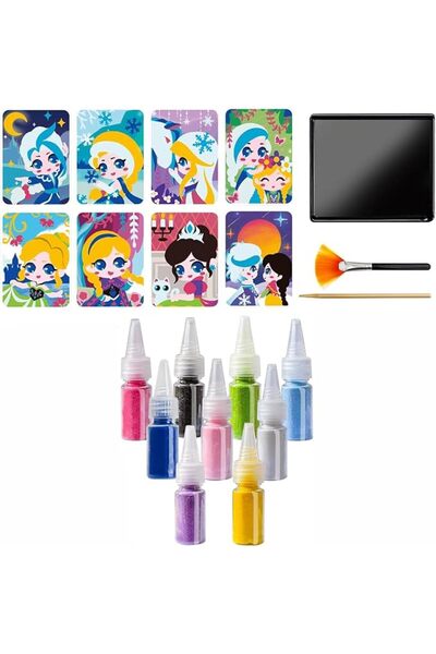 GENERAL Sand Art Kits for Kids, Crafts for Kids Ages 6-8, Princess Sand Art P...