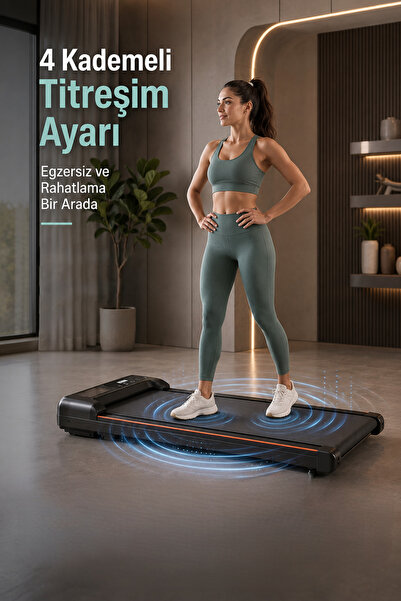 EN SİGA Titreşimli Yürüme ve Koşu Bandı Motor LED Ekran Uzaktan Kumandalı Yür...