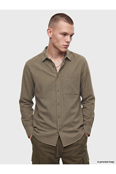LC Waikiki Xside Beige Regular Fit Men's Shirt