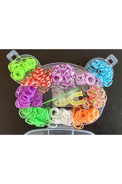 CT-TOYS Kutulu 500+ Parça Lastik Toka Bileklik Kolye Yapım Seti