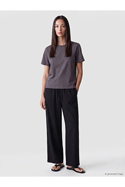 LC Waikiki Nevavm Farkıyla Lcw Everyday Black Straight Comfortable & Relax Wi...