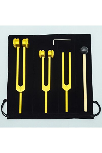 Naturachi Çakra Diyapozon Tuning Fork 3 Parçalı Set Meditasyon Ve Enerji Çalı...