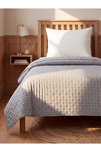 LC Waikiki Alita City with Difference Lcw Home Brown Patterned Single Bedspread