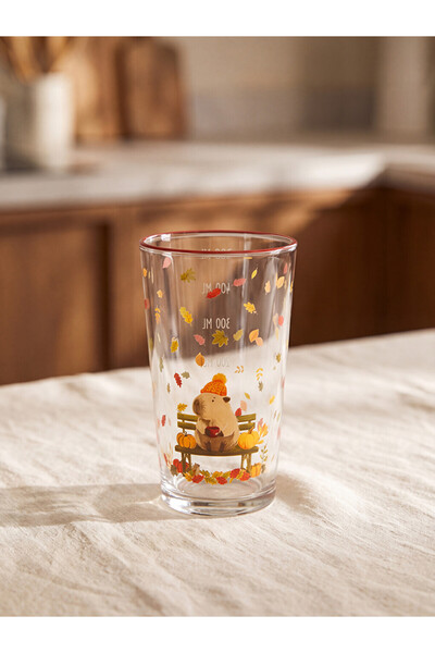 LC Waikiki Sparkling Choices from Shining Store Animal Printed Glass Cup 550 ml