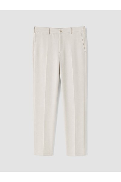 LC Waikiki Nevavm Farkıyla Lcwaikiki Classic Beige Interlock Straight Narrow & Slim Narrow Leg Men's Chino Pants