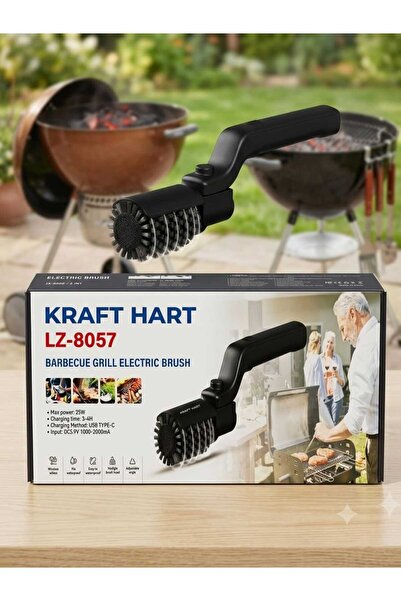 KRAFT HART Mangal Temizleme Fırçası Çelik Tel Izgara Temizleyici Barbekü Fırçası