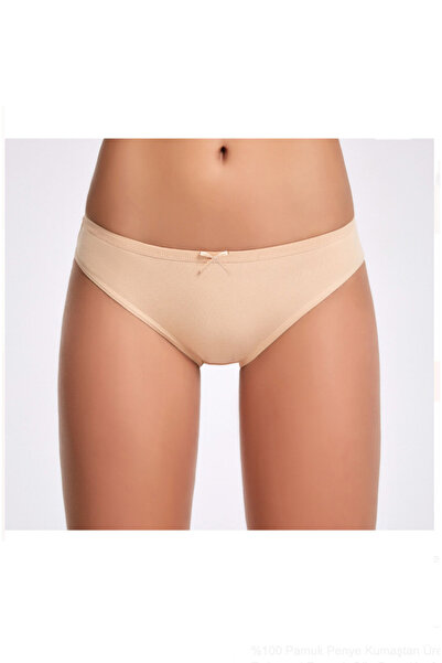 İlke Women'S, 100% Cotton, Bowknot Bikini 12-Pack Panties