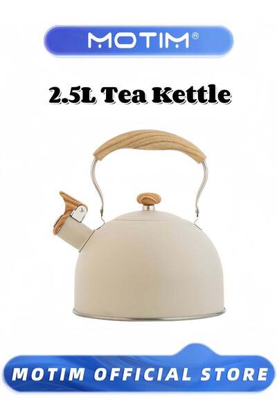 MOTIM 2.5L Tea Kettle Large Capacity Boiling Kettle with Wood Grain adjustmen...