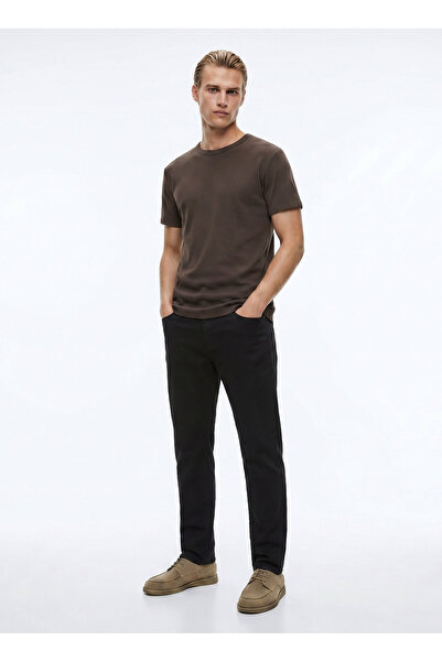 Ted Baker Siyah Erkek Straight Denim Pantolon TBMRTR2005