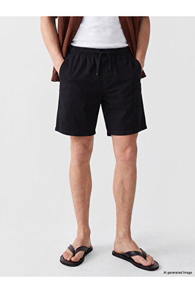 LC Waikiki Quality Pieces from Çelebi Store Standart Fit Linen Look Men's Shorts
