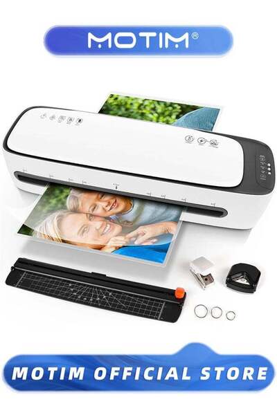 MOTIM 9 in 1 Desktop Thermal Laminator 1Min Fast Warm-Up Home Office School U...