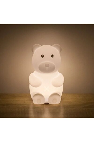 Generic Colored Squishy Bear Night Light with Batteries 9 x 10 x 16 cm