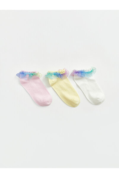 LC Waikiki جوارب LCW Kids Ecru Flat للفتيات من NEVAVM