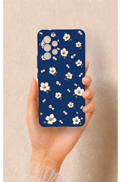 Vip Case Samsung A53 Uyumlu Papatya İnci Desenli Silikon Kılıf