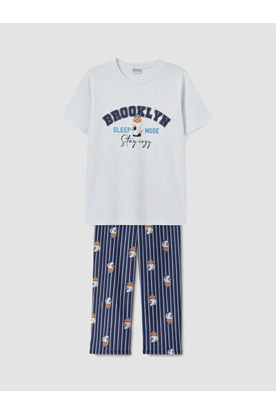 LC Waikiki Crew Neck Boy's Pajamas Set