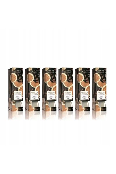 Revers cosmetics Set Esență Pură de 6 Difuzoare de Aromă cu Vanilie și Portocală