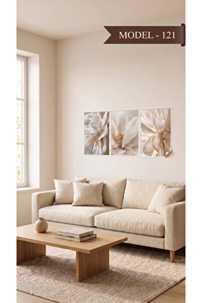 Akıllı Kağıt Statik Tutunma Özellikli Tablo - Poster Çiçek (Model- 121)