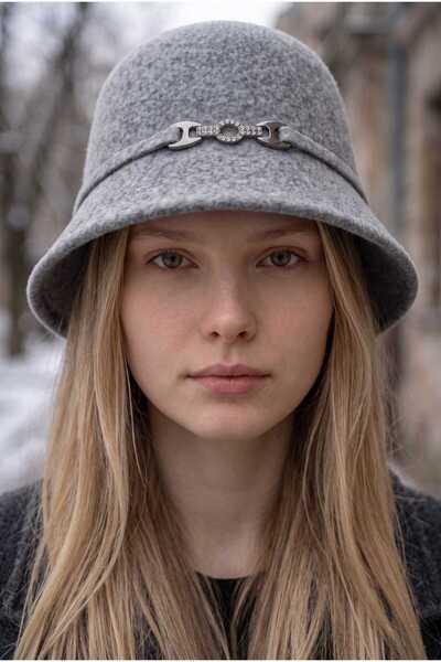 Aware Time Pălărie de iarnă Angora Bucket Beanie pentru femei