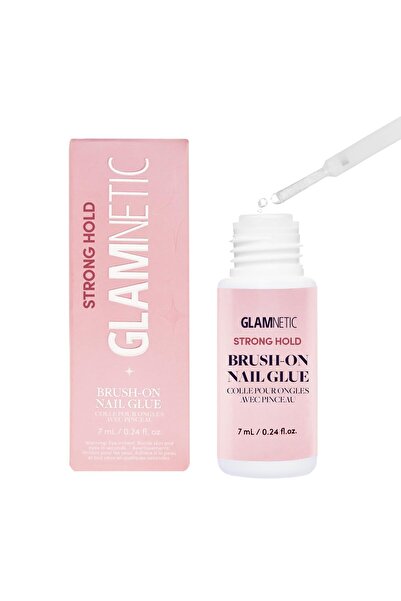 Glamnetic غراء أظافر فائق القوة |   أداة تطبيق بالفرشاة، لا تسبب فوضى، مناسبة...