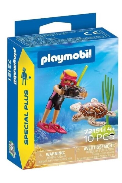 Playmobil Δύτης με χελώνα