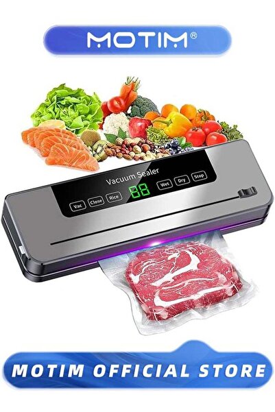 MOTIM Food Vacuum Sealer Machine Dry and Wet Preservation Mode With Outside C...