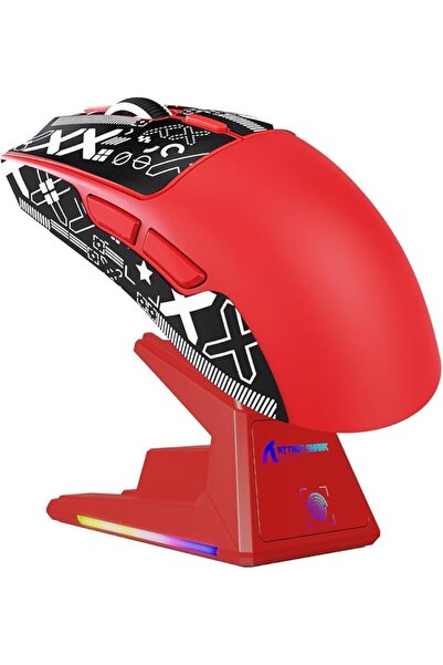 GENERAL X1 Gaming Mouse with Rgb Lighting Charging Base and Touchpad, Pixart ...