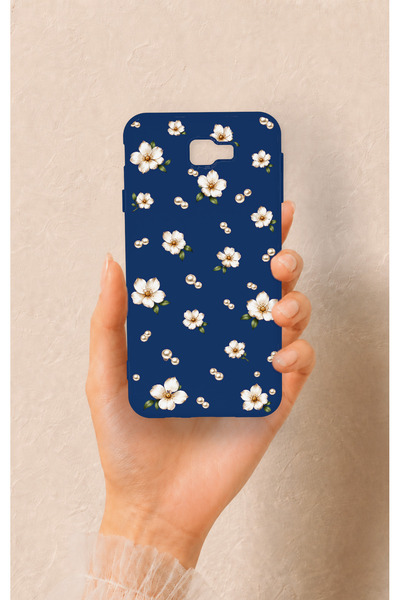 Vip Case Samsung J7 Prime Uyumlu Papatya İnci Desenli Silikon Kılıf