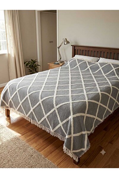 Dokubba Padded Muslin Blanket 5 Layers, Double Blanket, Jacquard Muslin Bedsp...